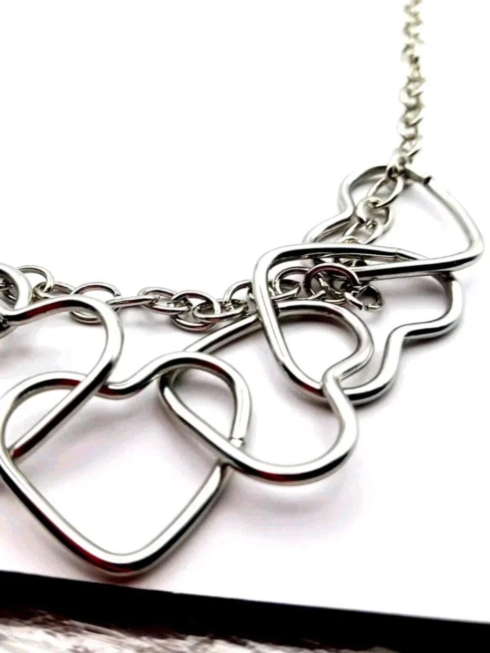 Large Multi Metal Heart Pants Or Wallet Chain 23